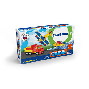Stavebnice Cheva 1 Basic plast 309ks v krabici 35x19x9cm