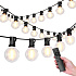 Garden string lights garland chain 30x LED 20 m, 9 modes, outdoor lights 9W