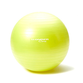 Wonder Core – Proti-praskající gymnastický míč 55 cm - Limetkově zelený