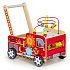 Wooden Educational Walker with Blocks for Kids - Fire Truck ECOTOYS