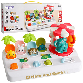 WOOPIE BABY Vyskakovací Zvířátka Pop Up Kolotoč Interaktivní Hračka WOOPIE BABY Vyskakovací Zvířátka Pop Up Kolotoč Interaktivní Hračka