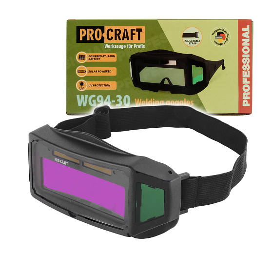 Samostmívací svářečské brýle Procraft WG94-30 (DIN 3/11)