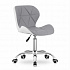 Swivel Office Chair with Wide Backrest Eco Leather Grey-White