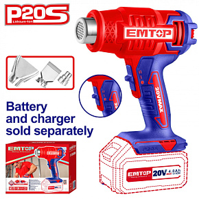 Aku horkovzdušná pistole 20V 300/550°C solo
