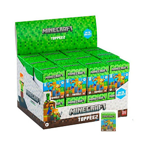 Figurka Minecraft 3D Toppeez mix druhů v krabičce 24ks v boxu Figurka Minecraft 3D Toppeez mix druhů v krabičce 24ks v boxu