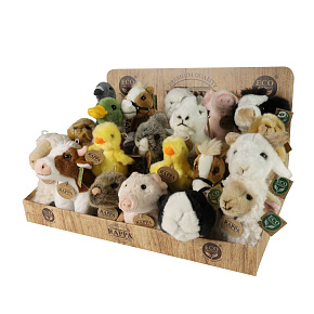 Displej exkluzivní plyš domácí zvířata ECO-FRIENDLY