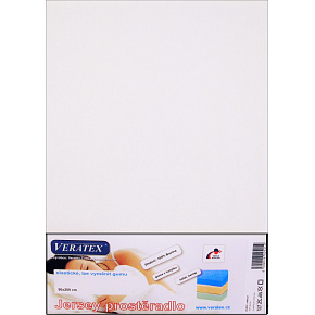 VERATEX Jersey prostěradlo 100x200 cm (č. 1-bílá) VERATEX Jersey prostěradlo 100x200 cm (č. 1-bílá)