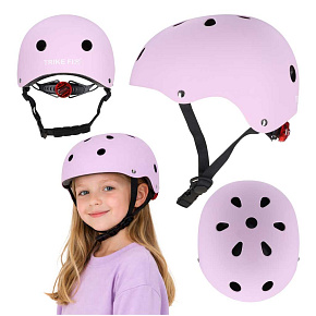 Dětská cyklistická helma Trike Fix dětská nastavitelná LED M 55-58cm fialová Dětská cyklistická helma Trike Fix dětská nastavitelná LED M 55-58cm fialová