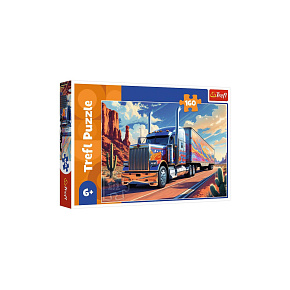 Puzzle Kamion na cestě 41x27,5cm 160 dílků v krabici 29x19x4cm