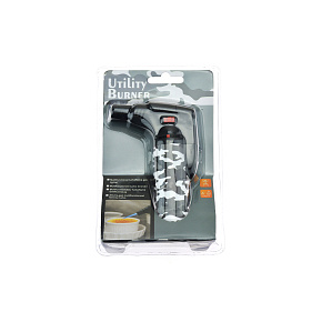 Multifunkční plynový zapalovač s turboplamenem, šedý