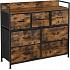 Chest of Drawers for Bedroom, Living Room, Hallway – 7 Drawers Rustic Brown