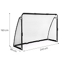 Fotbalová branka se sítí na fotbal 240x160x80 cm MOVEPRO