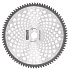 Nůž křovinořezu (kotouč) (D255*25.4) 80T karbid wolframu PROCRAFT