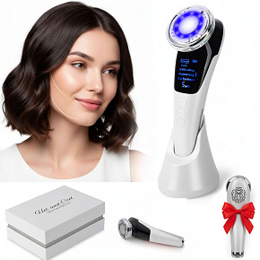 Lebula masážní přístroj na obličej ems ultrazvuk lifting mezoterapie bílý