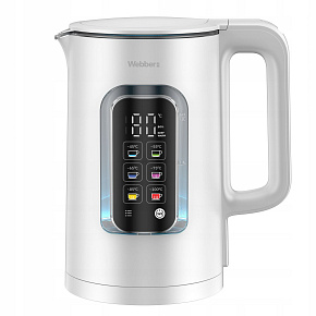 Bezdrátová elektrická konvice 1,5 L s regulací teploty Webber WK110 ELIYA Bezdrátová elektrická konvice 1,5 L s regulací teploty Webber WK110 ELIYA
