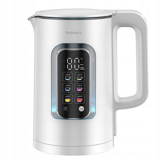 Bezdrátová elektrická konvice 1,5 L s regulací teploty Webber WK110 ELIYA