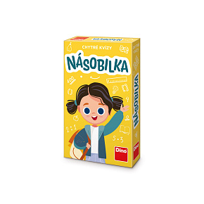 Chytré kvízy Násobilka naučná společenská hra v krabičce 11,5x18x3,5cm