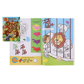 Pracovní sešit 101 aktivit s nálepkami Zvířata v ZOO CZ verze 21x30cm Pracovní sešit 101 aktivit s nálepkami Zvířata v ZOO CZ verze 21x30cm