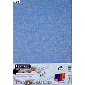 VERATEX Froté prostěradlo postýlka 60x120 cm (č.21-sv.modrá) VERATEX Froté prostěradlo postýlka 60x120 cm (č.21-sv.modrá)