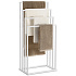 Towel Rack 4 Bars - White