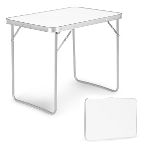 Turistický stůl piknikový skládací deska 80x60 cm bílý MultiGarden