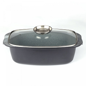 Royalty Line RL-ACR32M: 32cm Pečicí kastrol s mramorovým povrchem Royalty Line RL-ACR32M: 32cm Pečicí kastrol s mramorovým povrchem