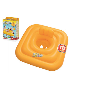 Baby kruh nafukovací pro bezpečné plavání Swim Safe žlutý 76x76 cm v krabici 19x27,5cm od 1-2 let