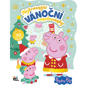 Vánoční omalovánky se samolepkami Prasátko Peppa Vánoční omalovánky se samolepkami Prasátko Peppa