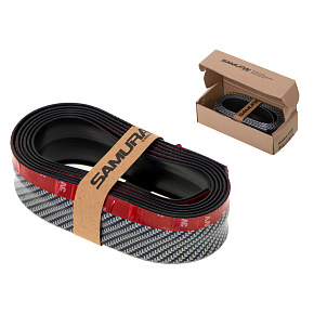 Univerzální kryt nárazníku spoiler karbon 2,5m černý