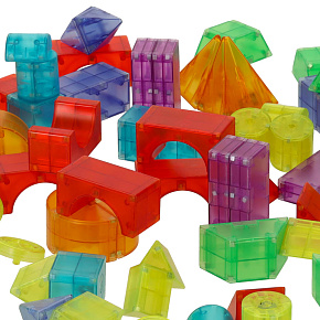 Stavebnice magnetické svítící prvky 3D figurky 32ks.