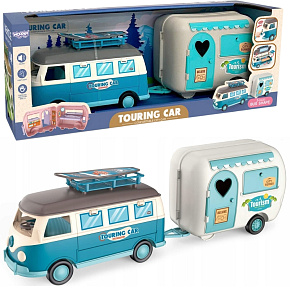 WOOPIE Karavan XL pro Panenky Kempingová Sada s Přívěsem WOOPIE Karavan XL pro Panenky Kempingová Sada s Přívěsem