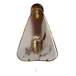 Nástěnné svítidlo 658 tmavé ALFA sklo kytička kouřová