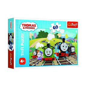 Puzzle Mašinka Tomáš/Tomáš na výletě 27x20cm 60 dílků v krabičce 21x14x4cm Puzzle Mašinka Tomáš/Tomáš na výletě 27x20cm 60 dílků v krabičce 21x14x4cm