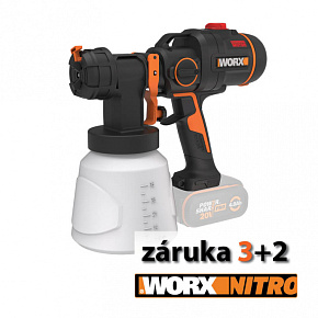 WX020.9 - Aku stříkací pistole 20V NITRO - bez akumulátoru - Powershare WX020.9 - Aku stříkací pistole 20V NITRO - bez akumulátoru - Powershare