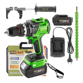 Aku šroubovák Procraft PA18ProBL-1B-C