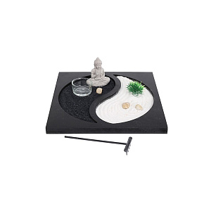 ZEN relaxační sada s figurkou Budhy, symbol Jin Jang 24 x 24 x 7 cm ZEN relaxační sada s figurkou Budhy, symbol Jin Jang 24 x 24 x 7 cm