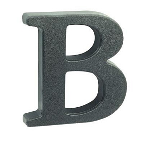 Písmeno SP 10cm černé B Písmeno SP 10cm černé B