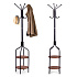 Standing-coat-rack-with-shelves-8-hooks-180-cm-black-metal-ModernHome