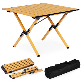 Folding camping table 60x60 cm with carrying bag, MultiGarden