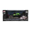Auto RC Buggy rychlostní 2,4GHz plast 25cm na baterie zelené v krabici 31x14x18cm