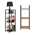 Modern wooden shelf, metal frame LOFT, 3 shelves