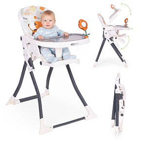 Folding High Chair for Feeding with Toys ECOTOYS