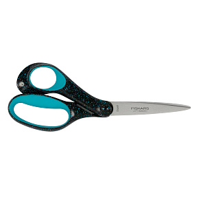 Nůžky pro teenagery 20 cm pro leváky (15+), kropenatá modrá