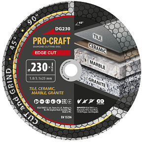 Diamantový kotouč Edge Cut Procraft DG230