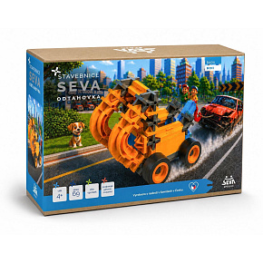 Stavebnice SEVA Mini Odtahovka 69ks v krabici 23x16x7cm Stavebnice SEVA Mini Odtahovka 69ks v krabici 23x16x7cm