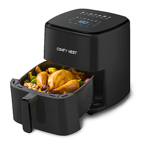 Comfy Nest CN-06191: 1400W Digitální Horkovzdušná Fritéza - 5L Comfy Nest CN-06191: 1400W Digitální Horkovzdušná Fritéza - 5L
