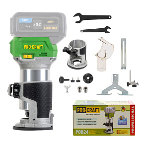 Aku frézka horní Procraft POB24 (bez baterie a nabíječky)