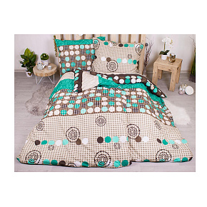 Sada povlečení na dvě lůžka 140x200+70x90 - Circles