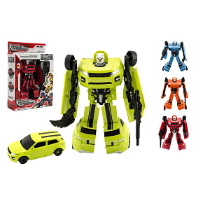 Transformer auto/robot plast 18cm 4 barvy v krabici 19x22x6cm Transformer auto/robot plast 18cm 4 barvy v krabici 19x22x6cm