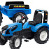 FALK Traktor Landini Modrý na Pedály s Přívěsem od 3-7 let